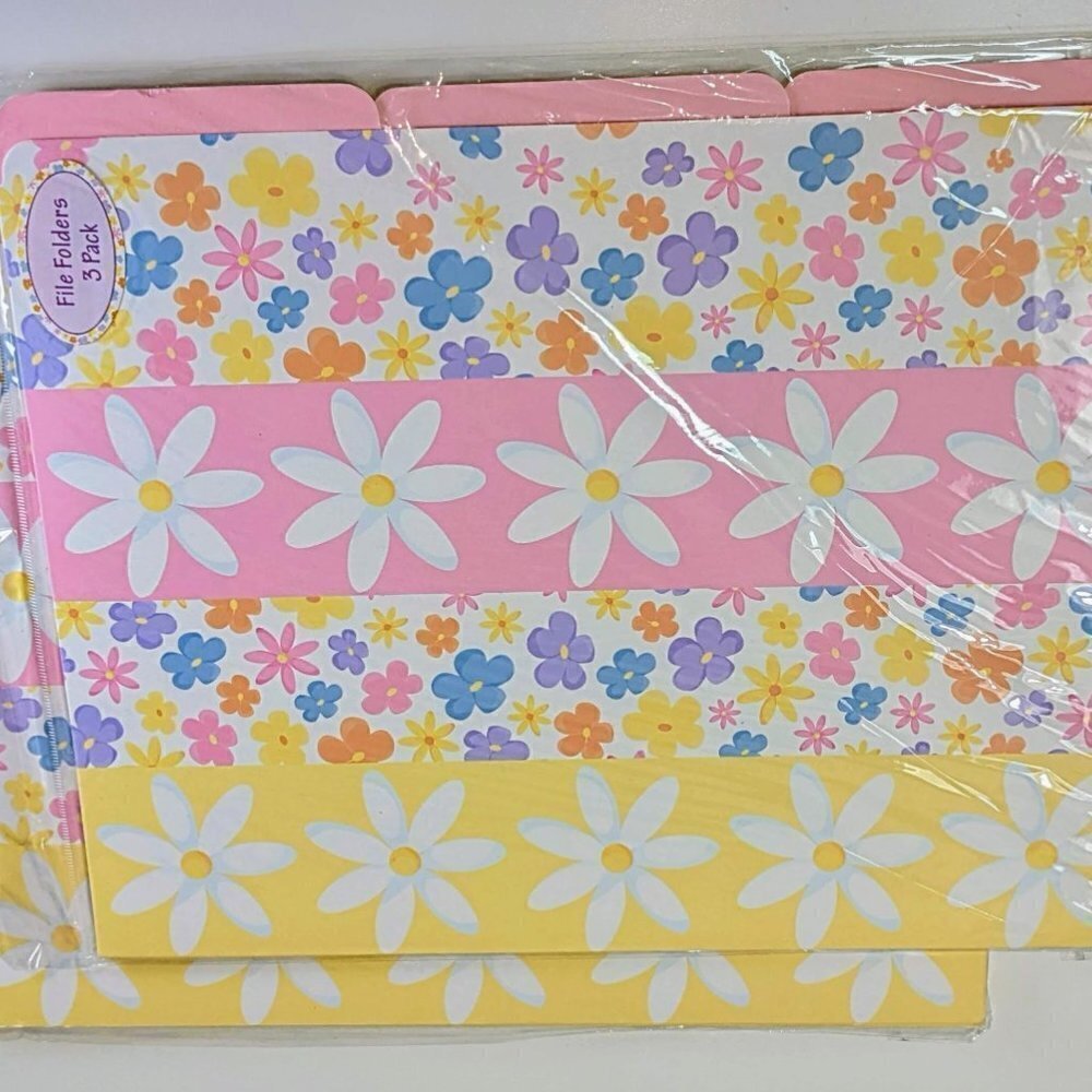 Floral Designer Colorful File Folders - Picture 7 of 8